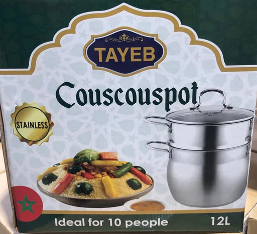 [COUSCTG12] Couscoussière en Acier Inoxydable 12L