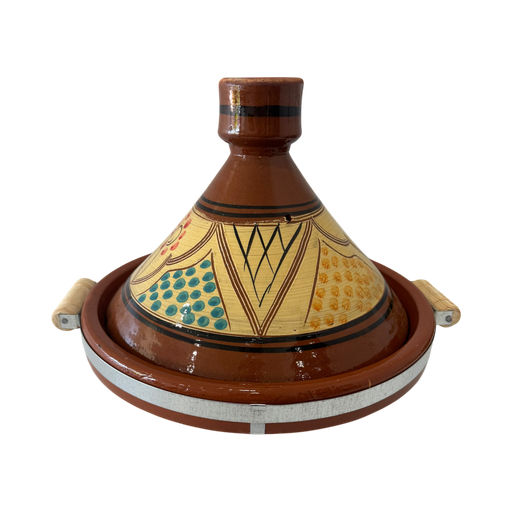 [TTCDM35] Tajine TAYEB 35cm - Conique Décoré avec métal