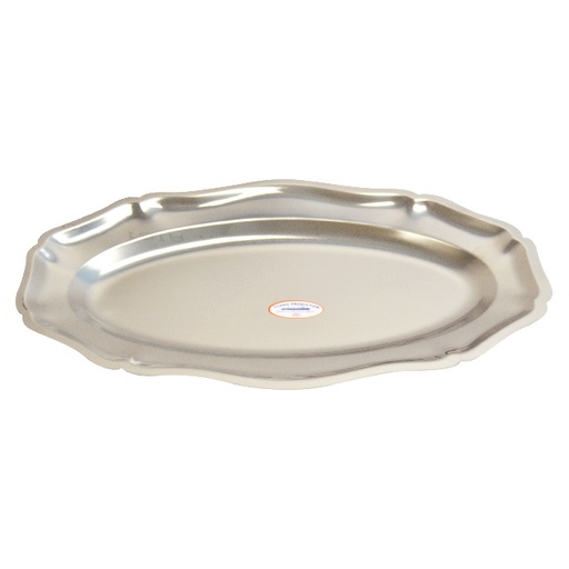 [PINXOVO70] Oval Stainless Steel Tray 70 - Corrugated