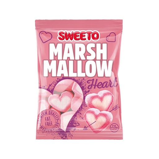 [SWMH140GX12] SWEETO HEART MARSHMALLOW 140G x 12 BAGS