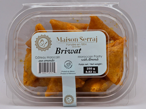 [GMMSBR250gx12] MAISON SERRAJ - Gâteaux Marocains BRIWAT 250g