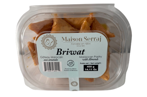 [GMMSBR400gx8] MAISON SERRAJ - Moroccan Pastry BRIWAT 400g