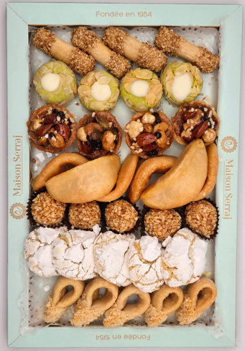 [GMPBD600Gx8] Gateaux Marocains PLATEAU BELDI VARIÉ 600g x 8