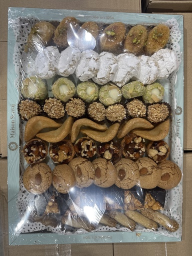 [GMPBDx4] Gateaux Marocains PLATEAU BELDI VARIÉ 1.2kg x 4