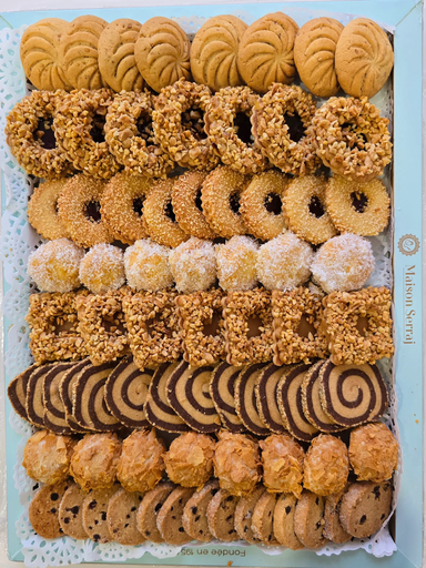 [GMPSBx8] Gateaux Marocains PLATEAU SABLÉ MINI 600g x 8