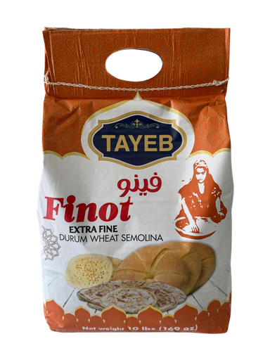 [TFN10LBS] TAYEB Durum wheat Semolina Finot 10 Lbs