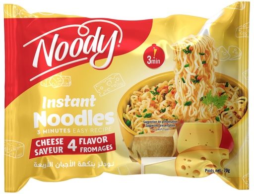 [NINSFR7Gg] Pack Instant Noodles NOODY Cheese Flavor