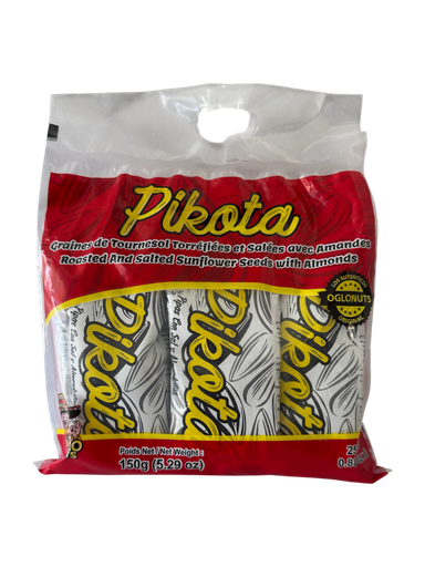 [PPPK25GX6] PIKOTA Sunflower seeds with Almonds PACK 150gx 12