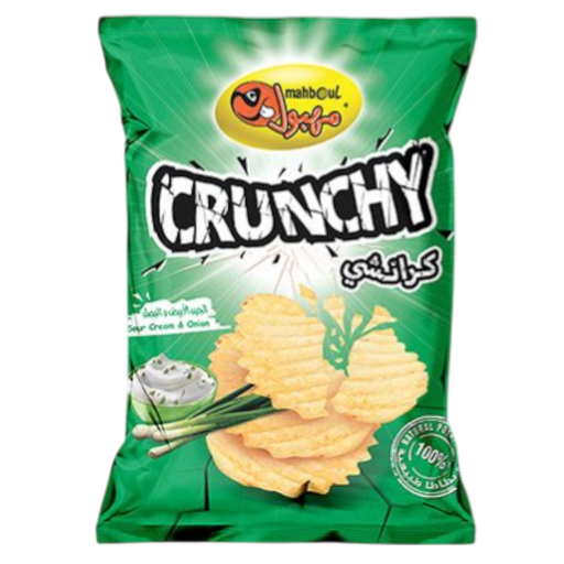 [MHCCRSR85G] MAHBOUL CRUNCHY SOUR CREAM & ONION Potato Chips 85g x 10