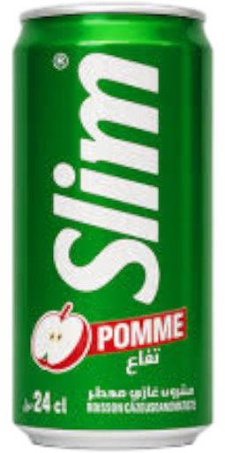 [BGSP24CL] Boisson gazeuse SLIM POMME Cannettes  24CL x 6