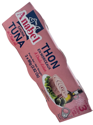[ANTHHO80GX3] ANABEL Thon à l'Huile d'Olive (Pack 3)