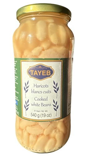[TLHB540] TAYEB Cooked White Beans 540g x 12