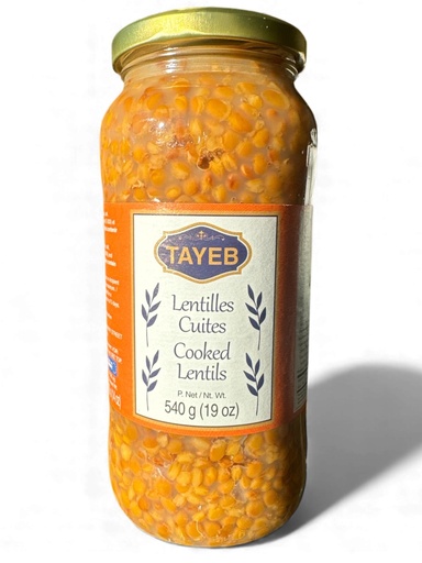 [TLL540] TAYEB Lentilles Cuites 540g x 12