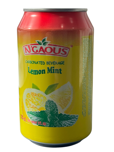 [BGNCNCM33cl] N'GAOUS boisson Citron Menthe Cannettes 33cl x24