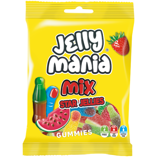 [JKST100g] JAKE - Jelly Mania STAR / Gomme HALAL 100G x 18